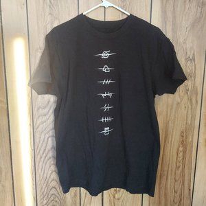 Large Black Naruto Shippuden Akatsuki Graphic T-Shirt